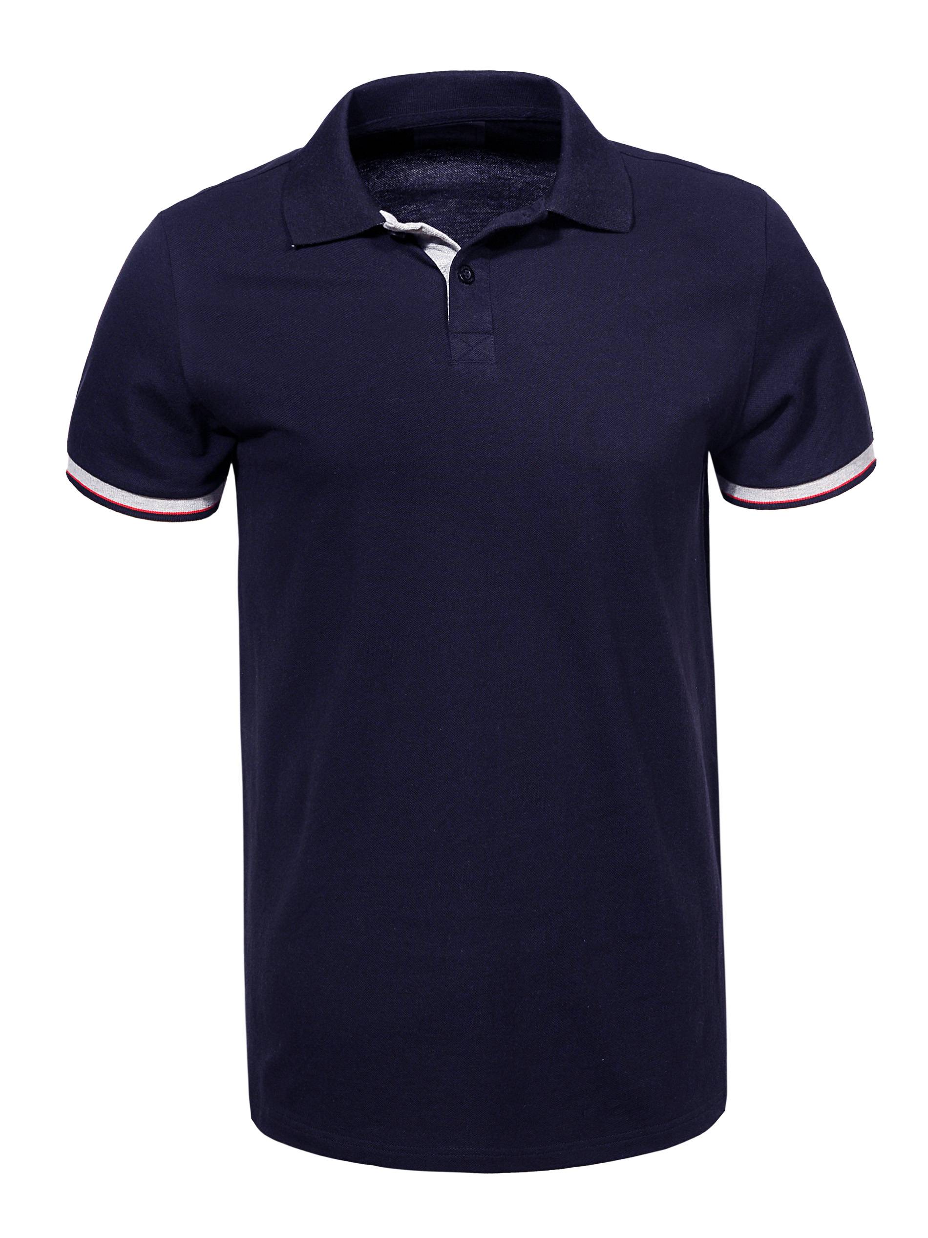 Men's Knitted Short Sleeve Polo Shirt