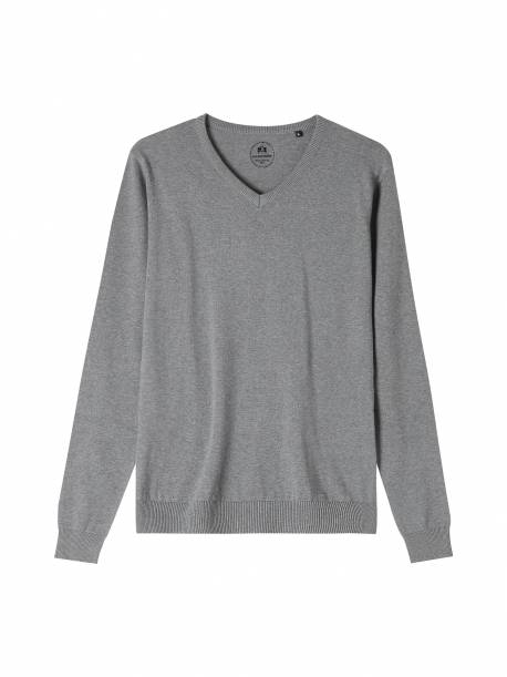Men's knit sweater-M.Grey