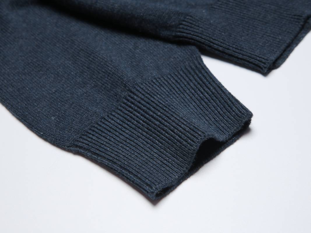 Men's knit sweater-Grey blue