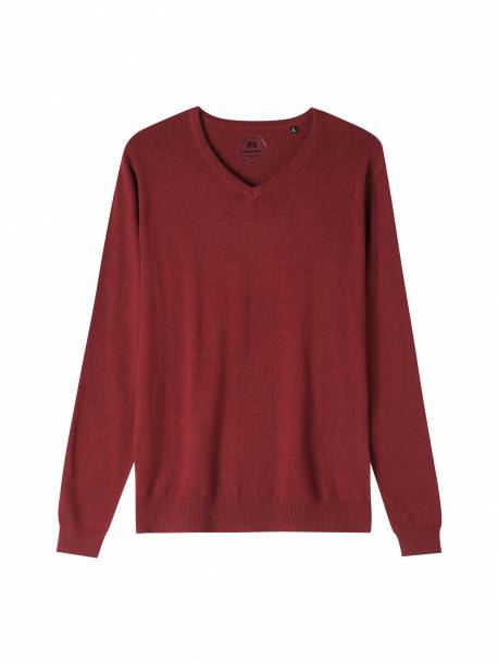 Men's knit sweater-M.dk.red