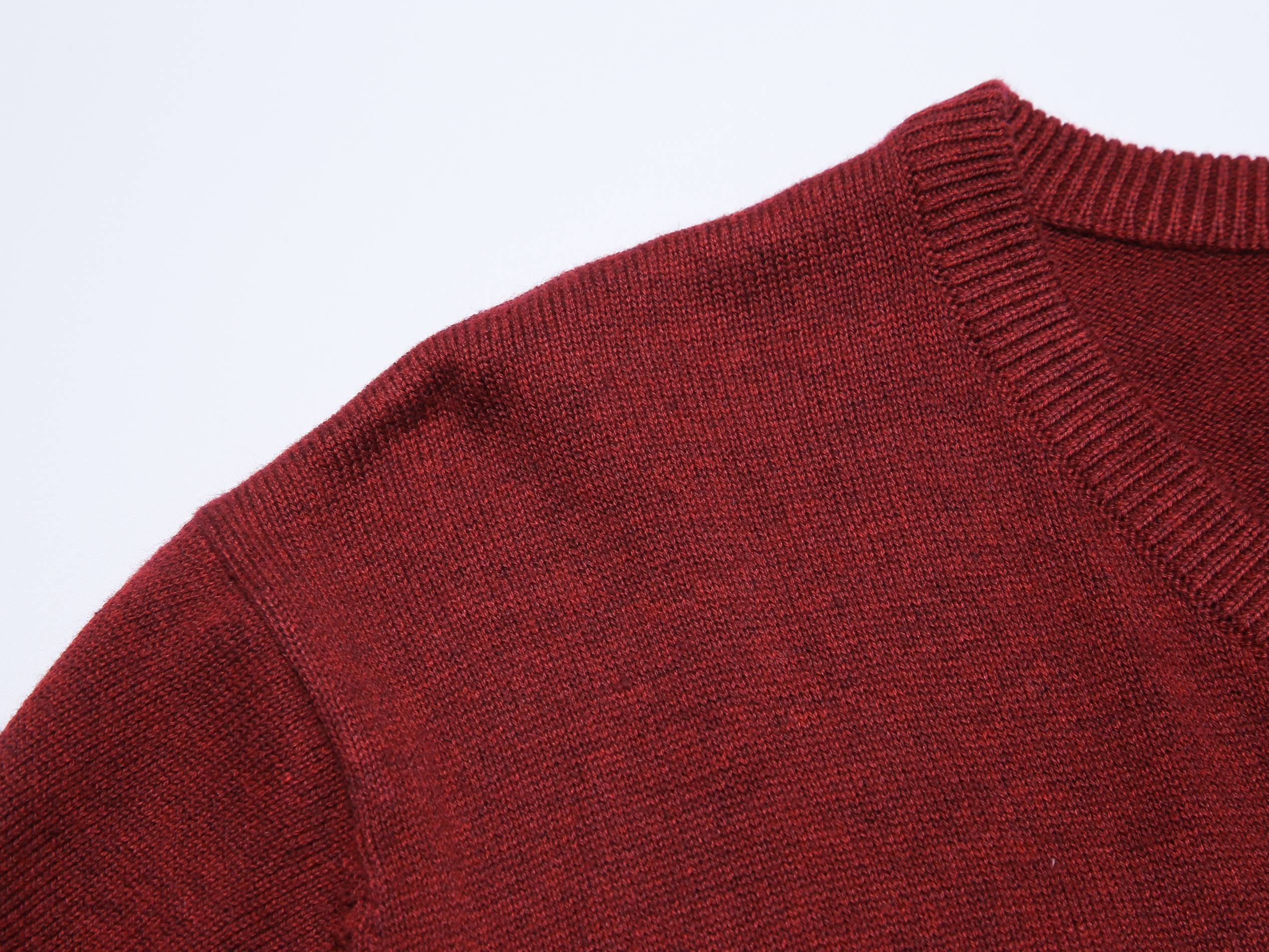 Men's knit sweater-Burgundy