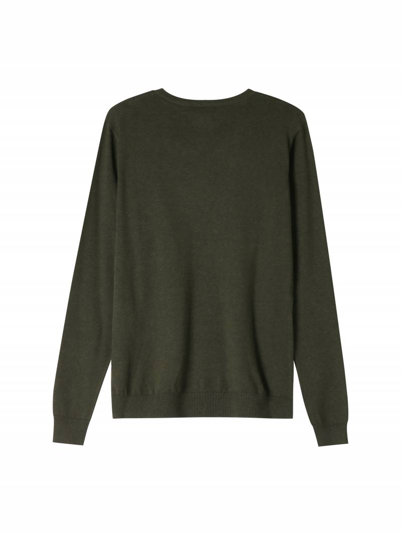 Men's knit sweater-Dk.green