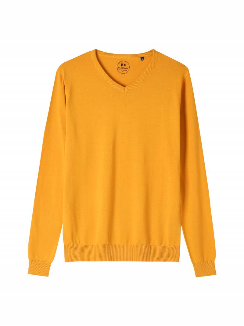 Men's knit sweater-Yellow
