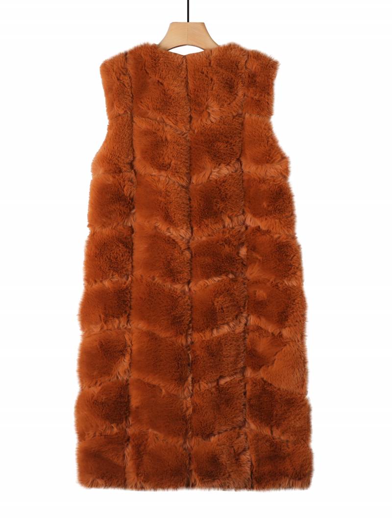 Women's faux fur vest