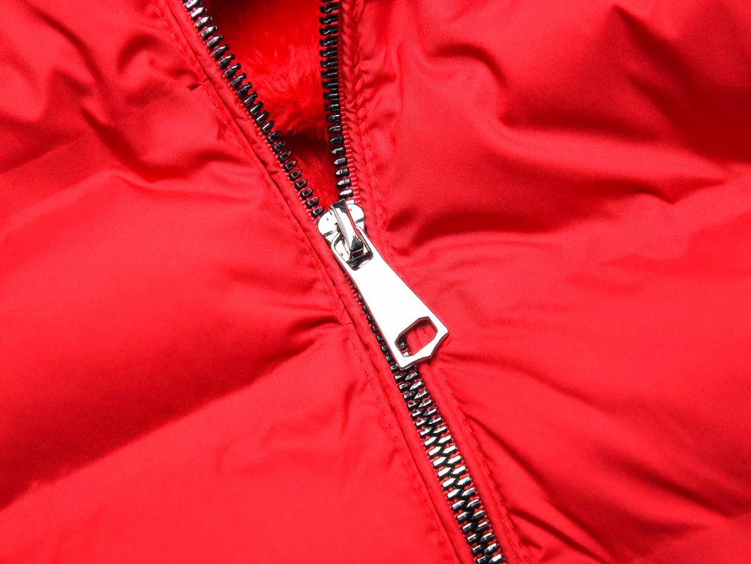 Women's puff jacket-red