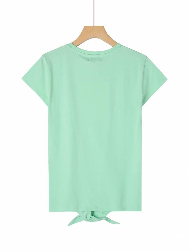 Girl's Basic Knotted T-shirts