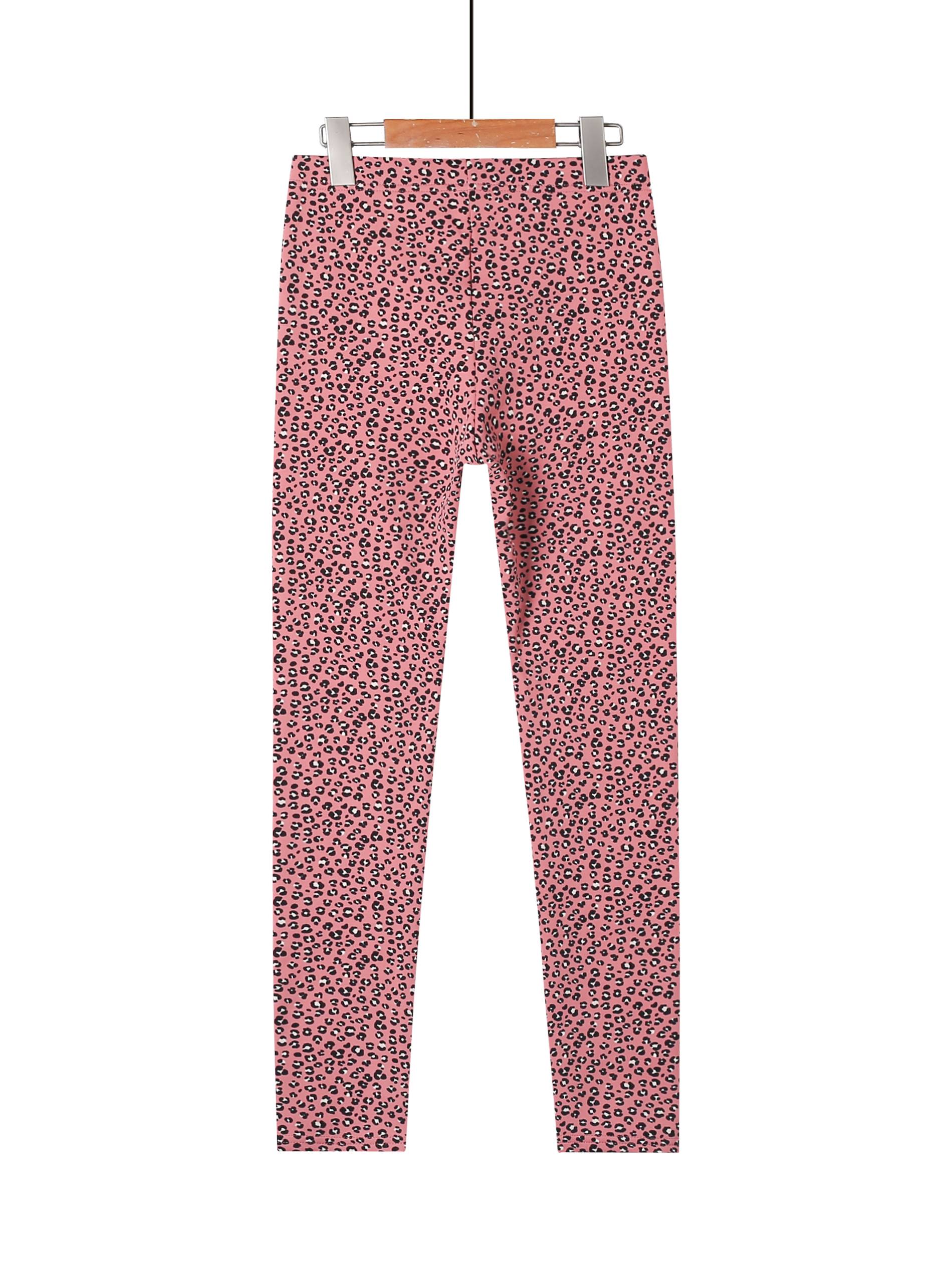 print Girl\'s leggings-Leopard