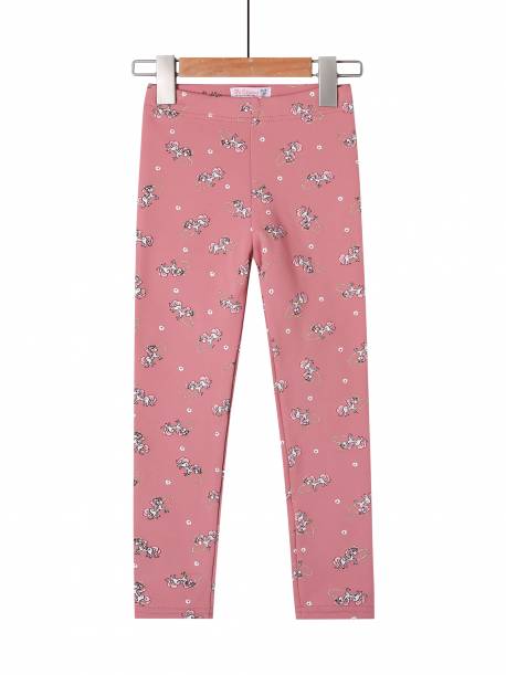 Girl's legging-Unicorns-Pink