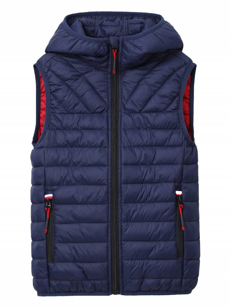 Boys' basci lightweight hooded vest-dark blue