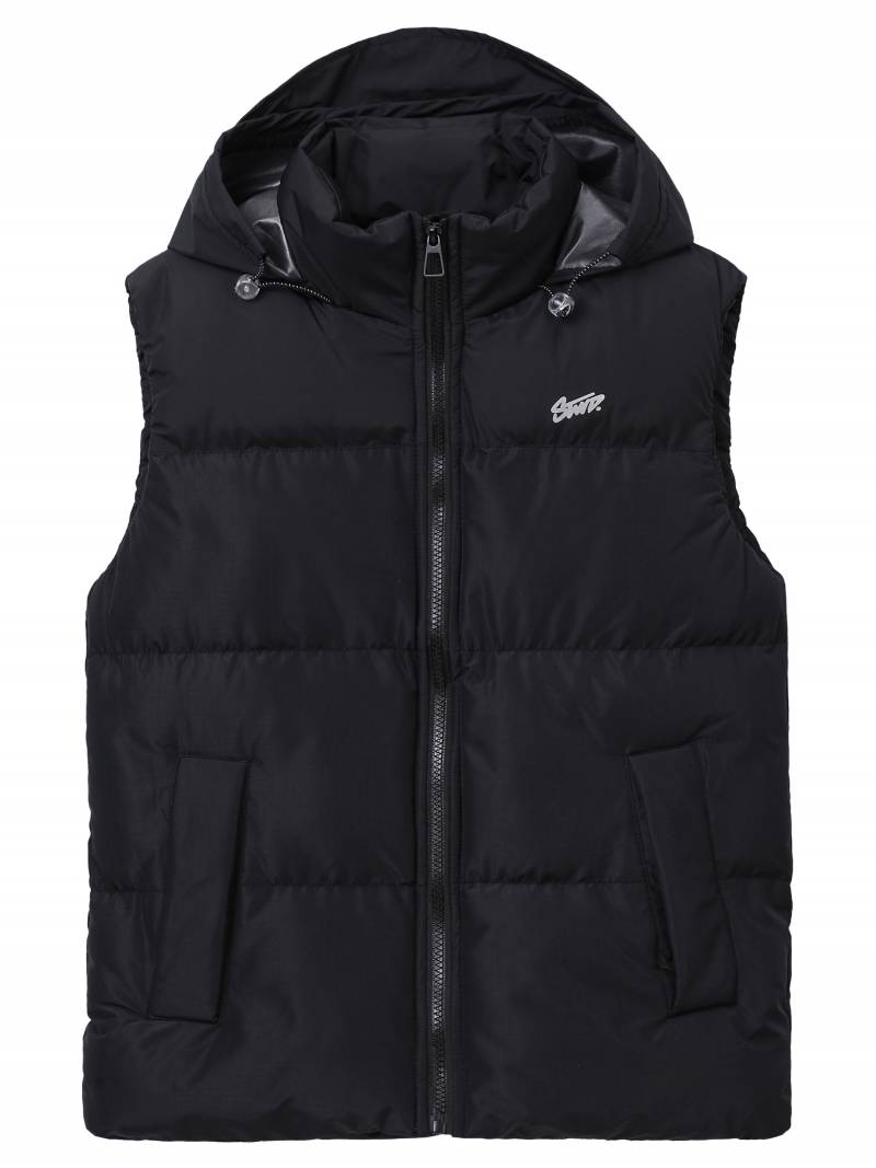 Boy's hooded puffer vest