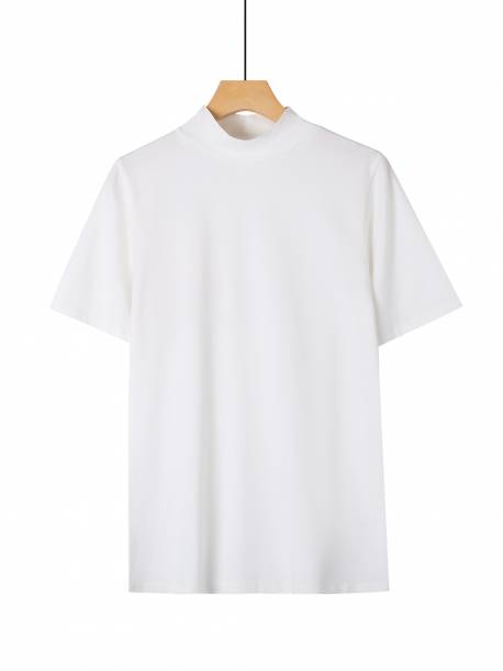 Women's basic high neck T-shirt