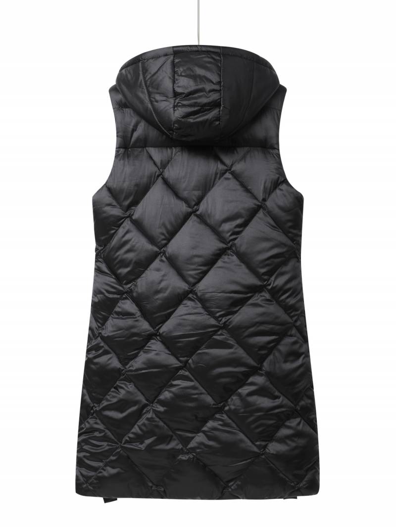 Women's long puffer vest