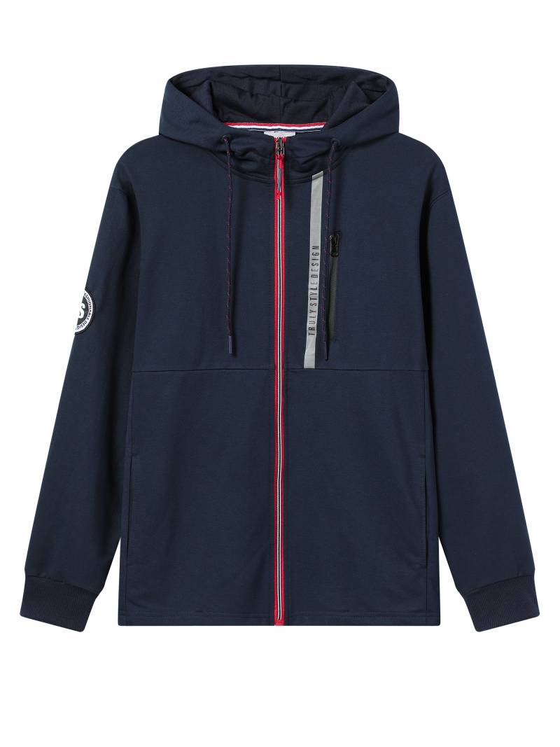 Plus size men's hoodie with zipper