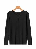 Women's knit cardigan with button front