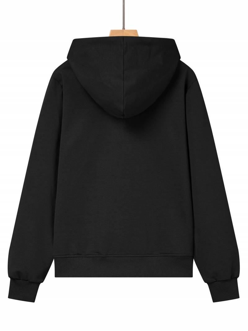 Women's knitted zip-up hoodies