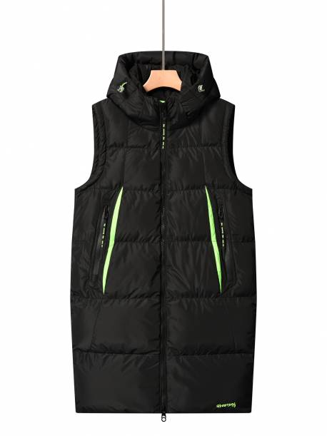 Women's long puffer vests