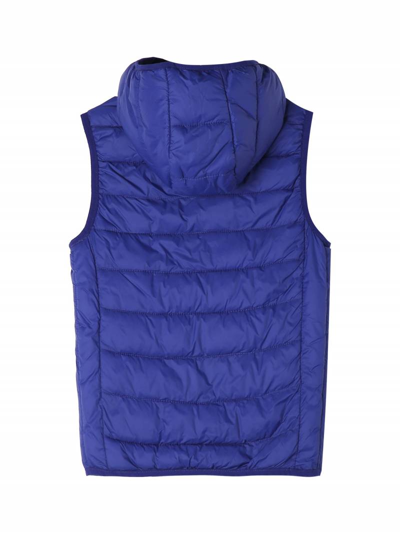 Boys' basic lightweight hooded vest-Dark blue