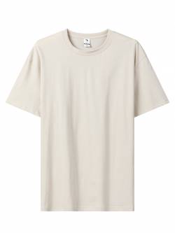 Plus size men's 100% cotton T-shirts (3XL-5XL)