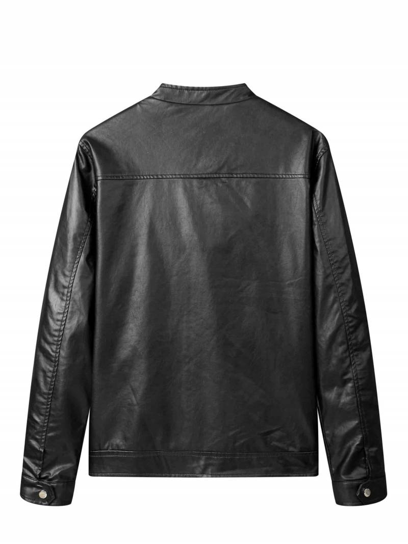 Plus size men's leather jackets