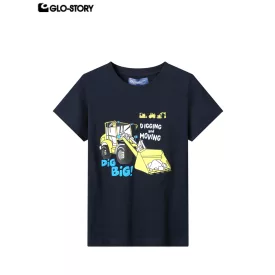 Boy's knitted short-sleeve T-shirt