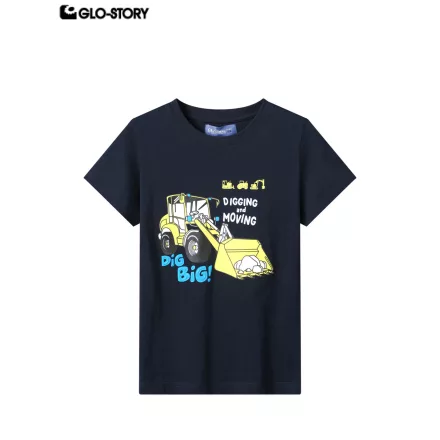 Boy's knitted short-sleeve T-shirt