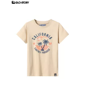 Boy's knitted short-sleeve T-shirt