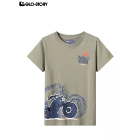 Boy's knitted short-sleeve T-shirt