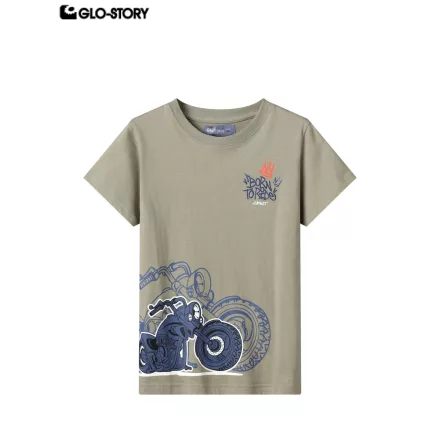 Boy's knitted short-sleeve T-shirt