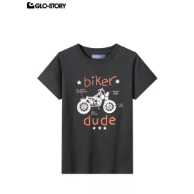 Boy's knitted short-sleeve T-shirt