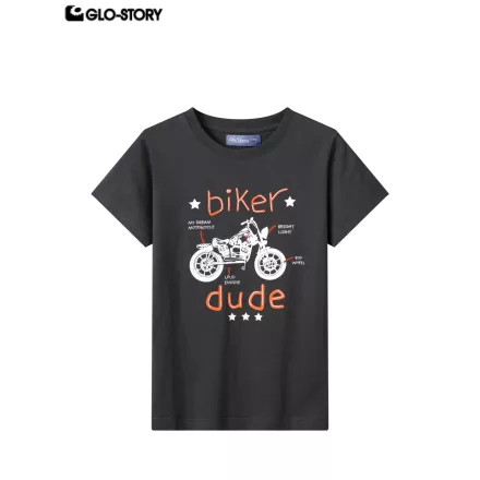 Boy's knitted short-sleeve T-shirt
