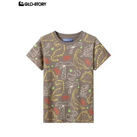 Boy's knitted short-sleeve T-shirt