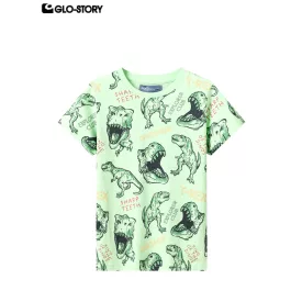 Boy's knitted short-sleeve T-shirt