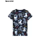 Boy's knitted short-sleeve T-shirt