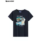 Boy's knitted short-sleeve T-shirt