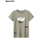 Boy's knitted short-sleeve T-shirt