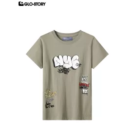 Boy's knitted short-sleeve T-shirt