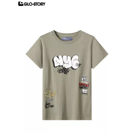 Boy's knitted short-sleeve T-shirt