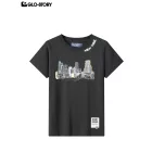 Boy's knitted short-sleeve T-shirt
