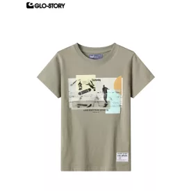 Boy's knitted short-sleeve T-shirt