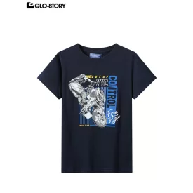 Boy's knitted short-sleeve T-shirt