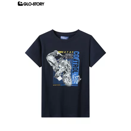 Boy's knitted short-sleeve T-shirt