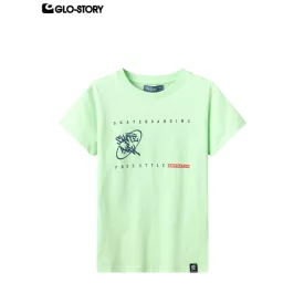 Boy's knitted short-sleeve T-shirt