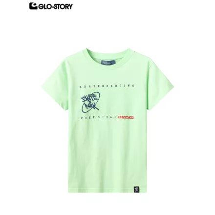 Boy's knitted short-sleeve T-shirt