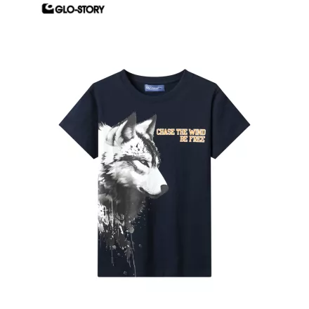 Boy's knitted short-sleeve T-shirt