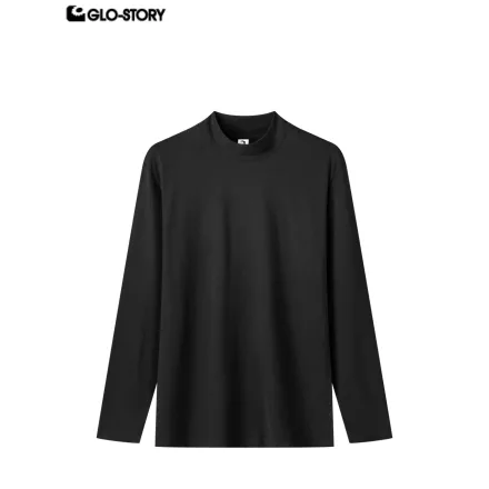 men's knitted long-sleeve t-shirt