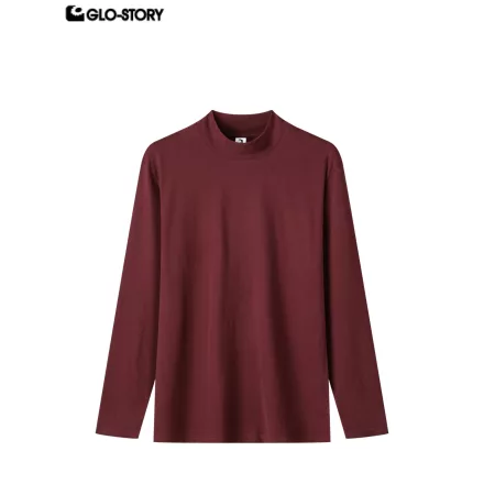 men's knitted long-sleeve t-shirt