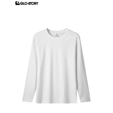 men's knitted long-sleeve t-shirt