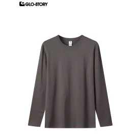 men's knitted long-sleeve t-shirt