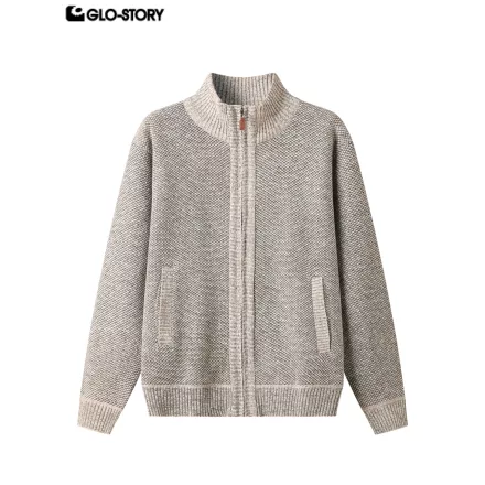 Men’s Zipper Long-Sleeve Sweater