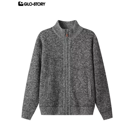 Men’s Zipper Long-Sleeve Sweater